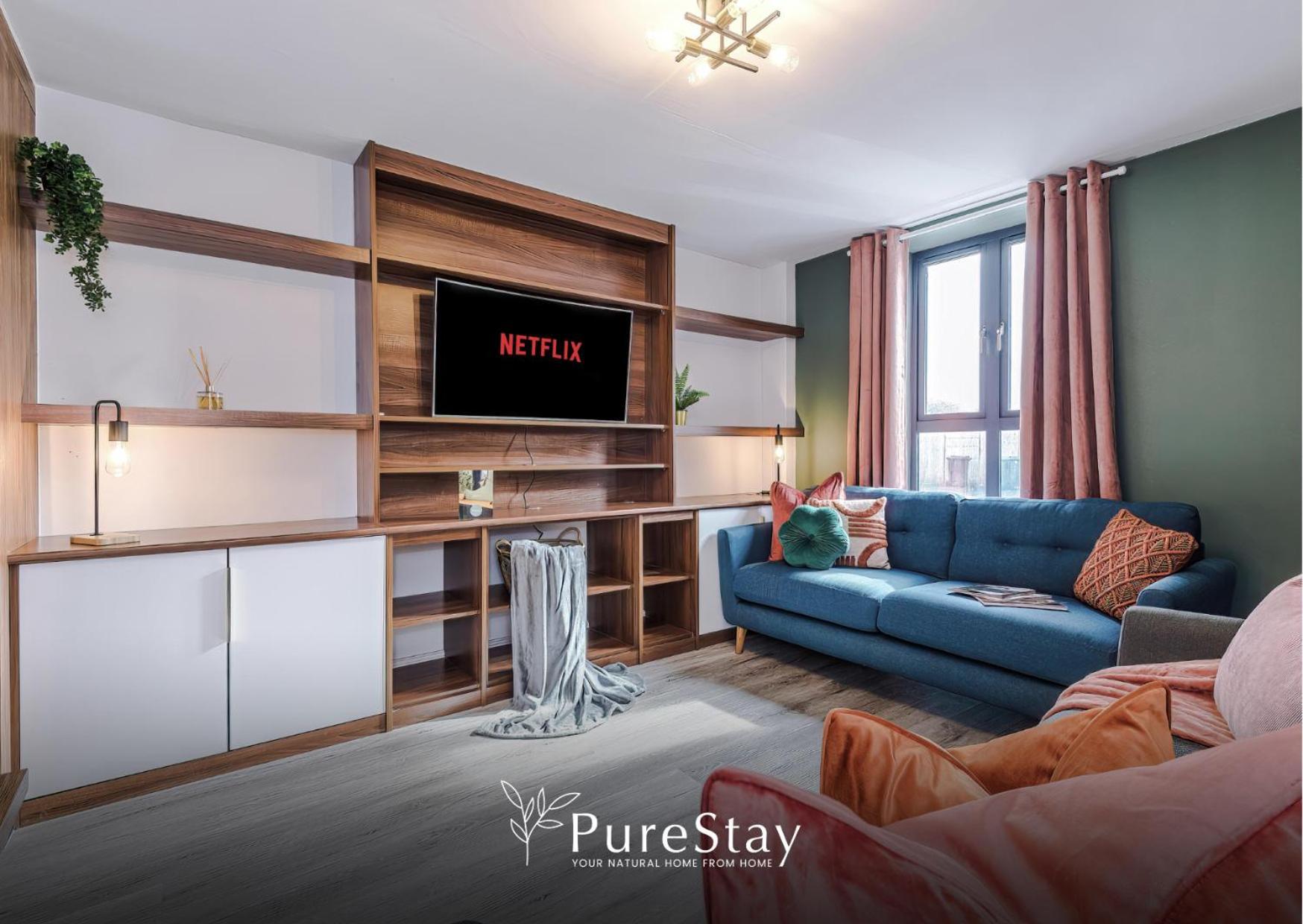 Stunning Five Bedroom Manchester House With Free Parking By Purestay Short Lets & Serviced Accommodation Экстерьер фото