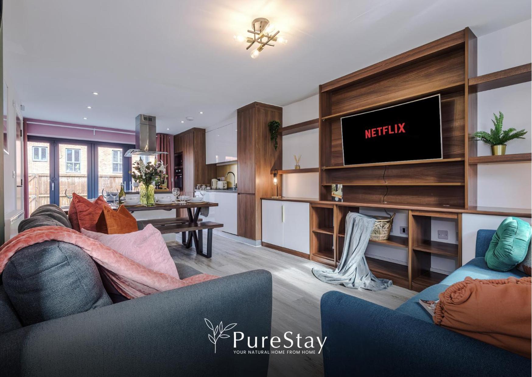 Stunning Five Bedroom Manchester House With Free Parking By Purestay Short Lets & Serviced Accommodation Экстерьер фото